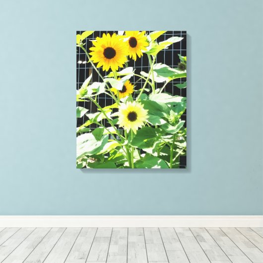 Sunflowers Canvas Afdruk (Insitu (Houten vloer))