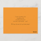 Sunflowers Citrouilles Serez-Vous Ma Carte Bridesm (Dos)