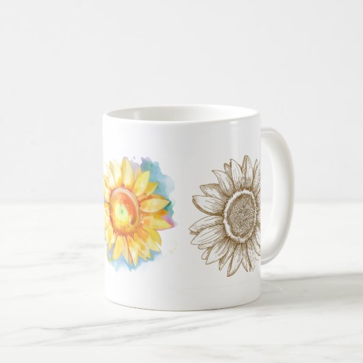 Sunflowers Classic Mug (Devant droit)