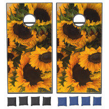 Sunflowers Cornhole Sac Jeu de jetons