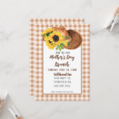 Sunflowers & Cowboy Casquette Invitations de la fê (Devant/Arrière en situation)