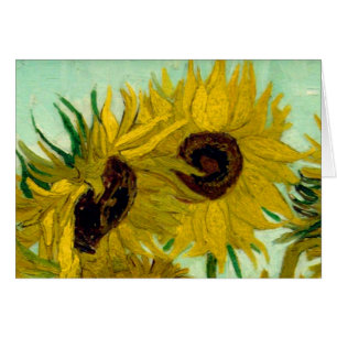 Sunflowers dans Vase Van Gogh Art