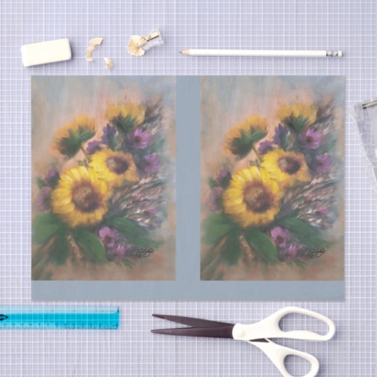 Sunflowers DBL Tissuepapier (Craft)