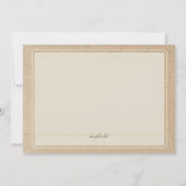 Sunflowers et Burlap Invitations (Dos)