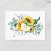 Sunflowers et Livres Rose pour carte de boîtier po (Dos)