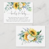 Sunflowers et Livres Rose pour carte de boîtier po (Devant / Derrière)