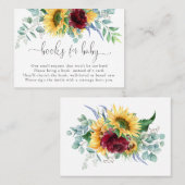 Sunflowers et Livres Rose pour carte de boîtier po (Devant / Derrière)