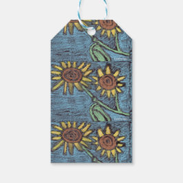 Sunflowers Forever - Kinder kunst voor CHOC Cadeaulabel