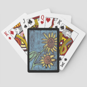 Sunflowers Forever - Kinder kunst voor CHOC Pokerkaarten