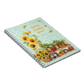 Sunflowers Garden Vegetables Custom Journal (Côté Droit)