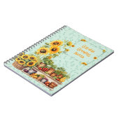 Sunflowers Garden Vegetables Custom Journal (Côté gauche)