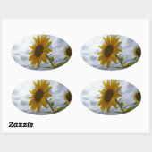Sunflower's Glory Ovale Sticker (Vel)