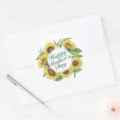 Sunflowers Happy Fête des Mères Sticker floral (Enveloppe)