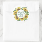Sunflowers Happy Fête des Mères Sticker floral (Sac)