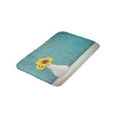 Sunflowers in a vase badmat (Gekanteld)