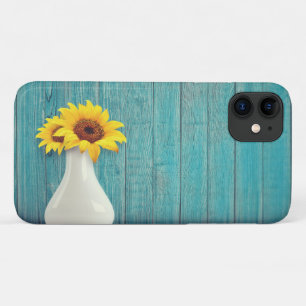 Sunflowers in a vase iPhone 11 hoesje