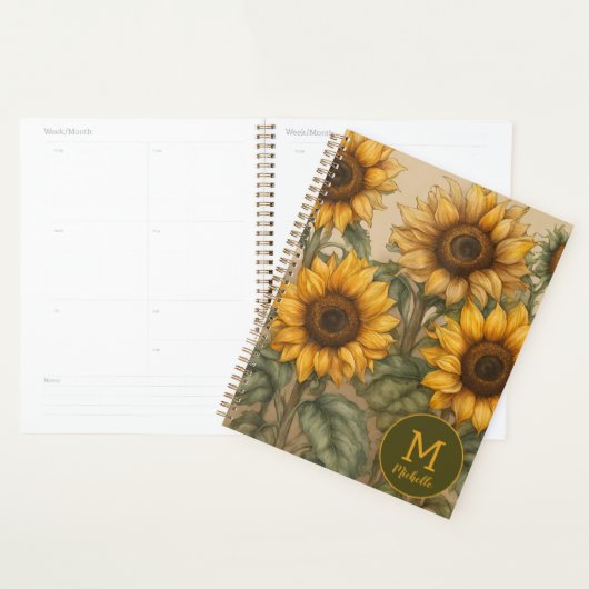 Sunflowers in Bloom  Planner (Display)