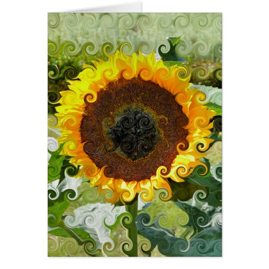 SUNFLOWERS-KAART (Voorkant)