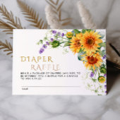 Sunflowers & Lavander Diaper Carte Raffle W2