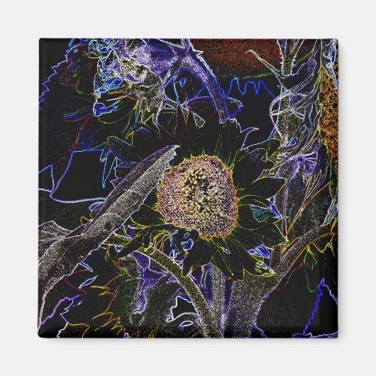 SUNFLOWERS MAGNEET (Voorkant)