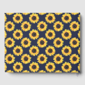 Sunflowers Mariage Livre d'or sur le pays bleu (Verso)