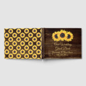 Sunflowers Mariage Livre d'or sur Wood Country (Complet)