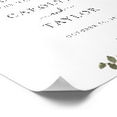 Sunflowers Marine Blue Greenery Affiche de bienven (Coin)