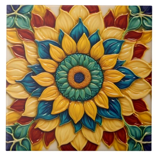 Sunflowers Modern Beautiful Collection Tegeltje (Voorkant)