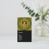 SUNFLOWERS MONOGRAM VISITEKAARTJE (Staand voorkant)