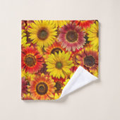 Sunflowers Motif sans couture (Gant de toilette)