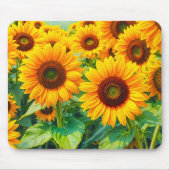 Sunflowers Mouse Pad Muismat (Voorkant)