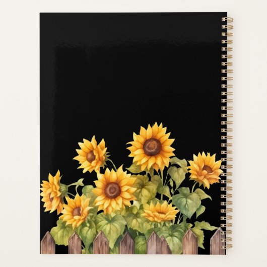 Sunflowers noir 2025 (Dos)