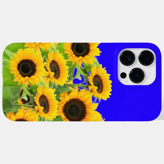 Sunflowers On Blue Sky coque iphone (Verso (horizontal))