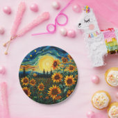 sunflowers papieren bordje (Feest)