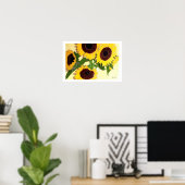 SUNFLOWERS POSTER (Thuiskantoor)