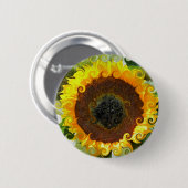 SUNFLOWERS RONDE BUTTON 5,7 CM (Voorkant /achterkant)