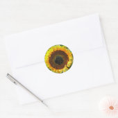 SUNFLOWERS RONDE STICKER (Envelop)