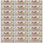 Sunflowers Rustic Fall Invitation Noms Étiquette d (Devant)