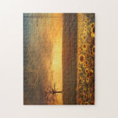 Sunflowers Sunset Puzzle cadeau (Vertical)