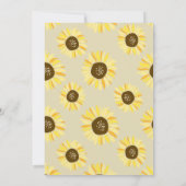 Sunflowers sur Mason Jar Invitation de fête d'anni (Dos)