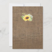 Sunflowers Surprise 95e anniversaire Invitations d (Dos)
