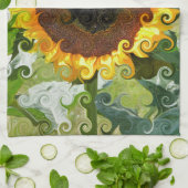 SUNFLOWERS THEEDOEK (Gevouwen)