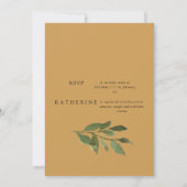 Sunflowers Toscan Meadows Invitation de la douche  (Dos)