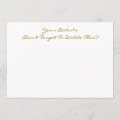 SUNFLOWERS-uitnodiging Menu (Achterkant)