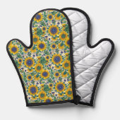 Sunflowers Ukrainian folk art motifs Apron (Recto/Verso)