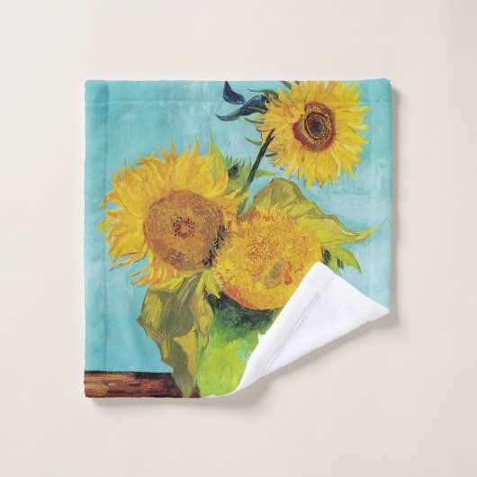 Sunflowers Vincent van Gogh (Gant de toilette)