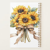 Sunflowers Watercolor Custom Name   (Dos)