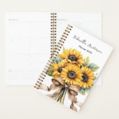 Sunflowers Watercolor Custom Name   (Devant avec enveloppe)
