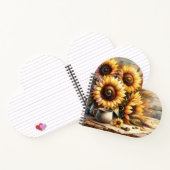 Sunflowers Watercolor Painting Notitieboek (Binnen)