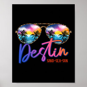 Sungles Destin Florida Beach Vakantie Matching Fam Poster